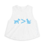 Dog > Cat DoobyUsGear Crop Top