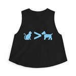 Cat > Dog DoobyUsGear Crop Top