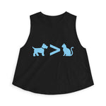 Dog > Cat DoobyUsGear Crop Top