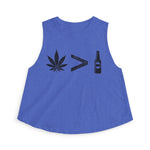 Weed > Beer DoobyUsGear Crop Top