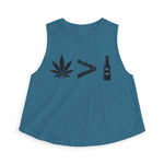 Weed > Beer DoobyUsGear Crop Top