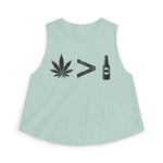 Weed > Beer DoobyUsGear Crop Top
