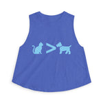 Cat > Dog DoobyUsGear Crop Top