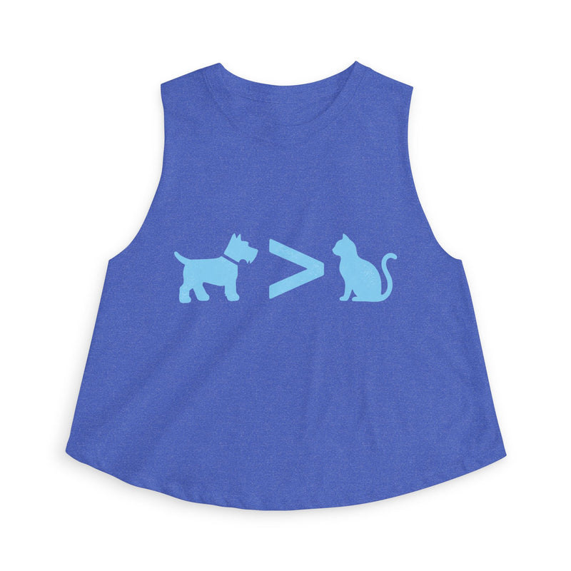 Dog > Cat DoobyUsGear Crop Top
